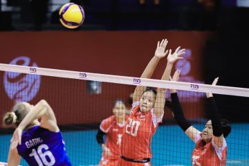 Timnas Voli Putri Indonesia kalah lawan Serbia