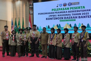 Gubernur Banten lepas&nbsp;pramuka berkebutuhan khusus ke Jambore Nasional