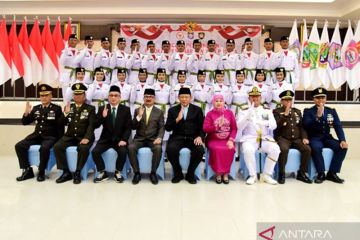 Gubernur kukuhkan anggota Paskibraka Provinsi Gorontalo tahun 2025