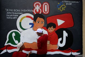 FOTO - Lomba mural HUT RI di Aceh