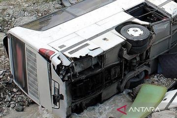 Empat suporter Flamengo cedera akibat kecelakaan bus