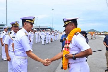 KRI Bima Suci sampai di Thailand dalam rangka Kartika Jala Krida