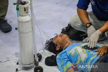 Penanganan medis pengunjuk rasa di Bandung