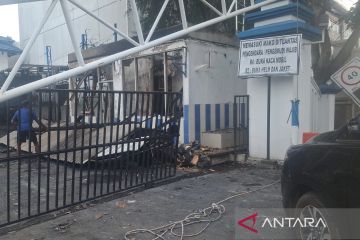 Kondisi terkini Gedung Ditlantas Polda Sumsel