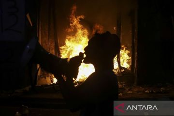 Aksi unjuk rasa di Kota Serang