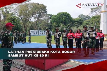 Latihan Paskibraka Kota Bogor sambut HUT ke-80 RI