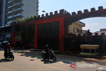Lalu lintas di sekitar Mako Brimob Kwitang lancar pada Senin sore