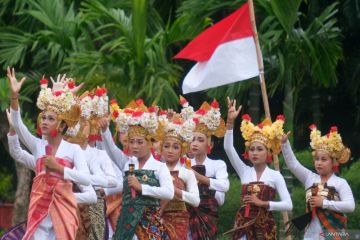 Pertunjukan seni memperingati Hari Puputan Badung ke-119