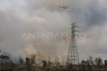 Pemadaman kebakaran lahan di Ogan Ilir