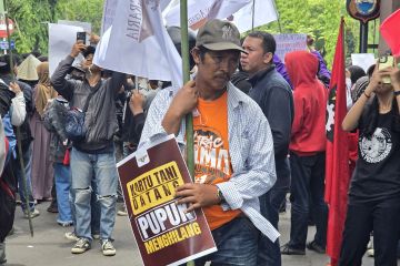 FOTO - Unjuk rasa desak kekerasan terhadap petani