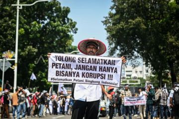 Foto: Aksi Hari Tani Nasional di Jakarta