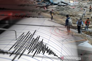 Jambi diguncang gempa darat dangkal magnitudo 5,1 hari Senin ini