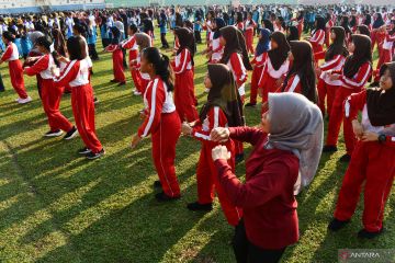 Senam virtual di Kota Madiun