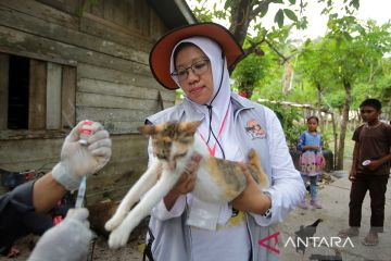 FOTO - Vaksinasi pencegahan rabies di pulau terluar Aceh