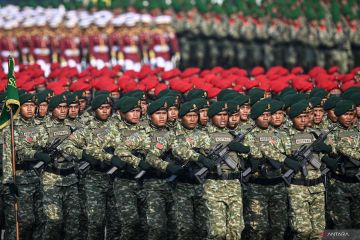 Upacara Peringatan HUT ke-80 TNI di Silang Monas