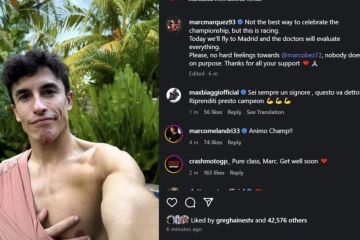 Marquez minta fans tak salahkan Bezzecchi usai terjatuh di Mandalika
