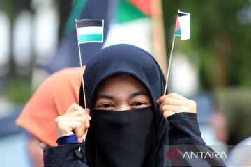 FOTO - Aksi solidaritas untuk Palestina di Aceh