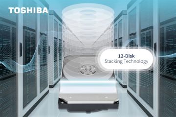 Toshiba Jadi Produsen Pertama yang Memverifikasi Teknologi "12-Disk Stacking" untuk "Hard Drive"