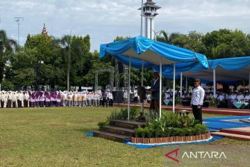 Ribuan santri ikut apel Hari Santri tingkat Jateng di Kudus