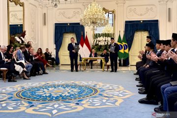 Indonesia-Brazil teken delapan MoU disaksikan Prabowo dan Lula