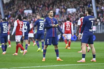 Dua gol Achraf Hakimi bantu PSG menang 3-0 di kandang Brest