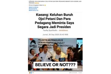 Berkelakar, Prabowo: Kaesang "kalahkan" Gibran