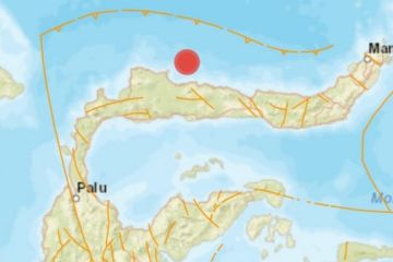 BMKG catat gempa magnitudo 5,5 guncang Buol
