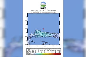 BMKG: Gempa tektonik timur laut Buol akibat subduksi lempeng