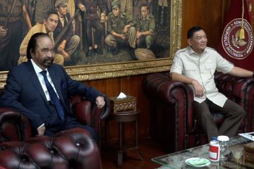 Menhan terima kunjungan Surya Paloh, diskusi soal stabilitas nasional
