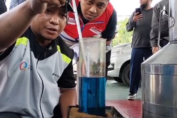 Tanggapi BBM tercampur air, Pertamina cek kualitas BBM di SPBU Madiun