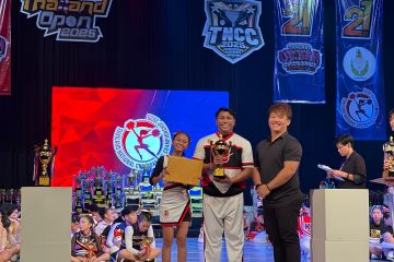 Tim cheerleader Indonesia United Allstars gondol emas di Thailand Open