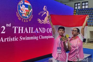 Perenang artistik Bekasi bawa pulang emas Thailand Open 2025