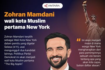 Zohran Mamdani wali kota Muslim pertama New York