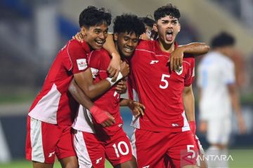 Indonesia sementara unggul 2-1 atas Honduras lewat gol Fadly Alberto pada menit ke-72