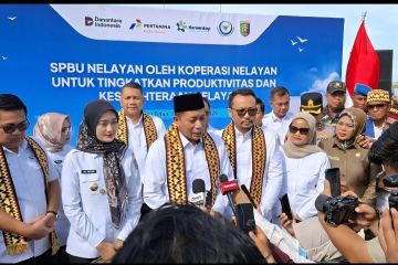 Menkop-Dirut Pertamina Patra Niaga "ground breaking" SPBUN di Lamtim