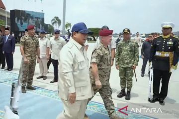 Prabowo antar kepulangan Raja Abdullah II, pesawat dikawal jet F-16