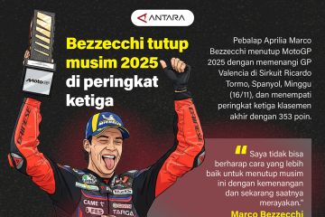 Bezzecchi  tutup musim 2025 di peringkat ketiga