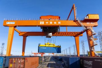 Total kargo pelabuhan kereta Tongjiang di China lampaui 14 juta ton