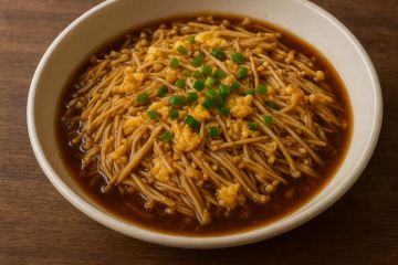 Resep tumis enoki telur rumahan enak dan mudah