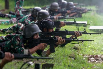Latihan dasar prajurit Korps Marinir