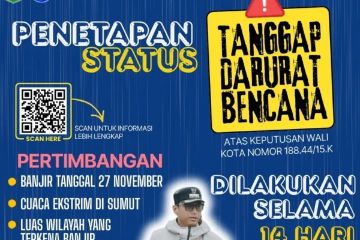 Pemkot Medan tetapkan tanggap darurat bencana sampai 11 Desember