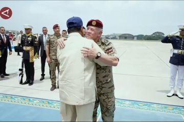 Presiden RI Prabowo lepas kepulangan Raja Yordania di Lanud Halim