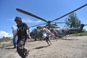 Distribusi bantuan ke lokasi terisolir di Agam