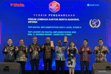 ANTARA terima dua penghargaan dalam ajang Top Digital Awards 2025