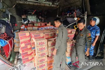 BNPB: cuaca cerah distribusi logistik daerah terisolir via udara