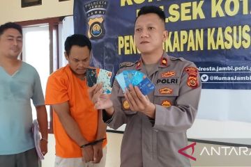 Polisi Jambi tangkap pelaku pembobol uang nasabah di mesin ATM