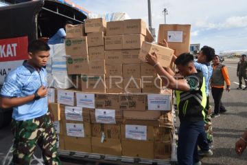 Distribusi bantuan presiden untuk bencana Sumatera Barat