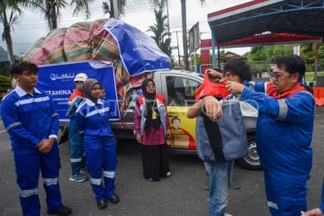 Pertamina international shipping kirim bantuan ke Agam