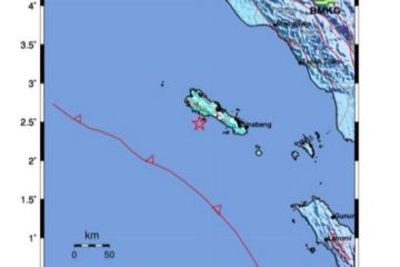 Info gempa hari ini, Magnitudo 5,4 di Simeulue Aceh tak berpotensi tsunami