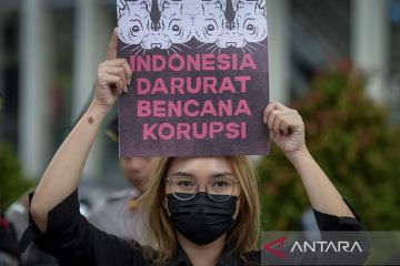 Aksi memperingati Hari Anti Korupsi Sedunia